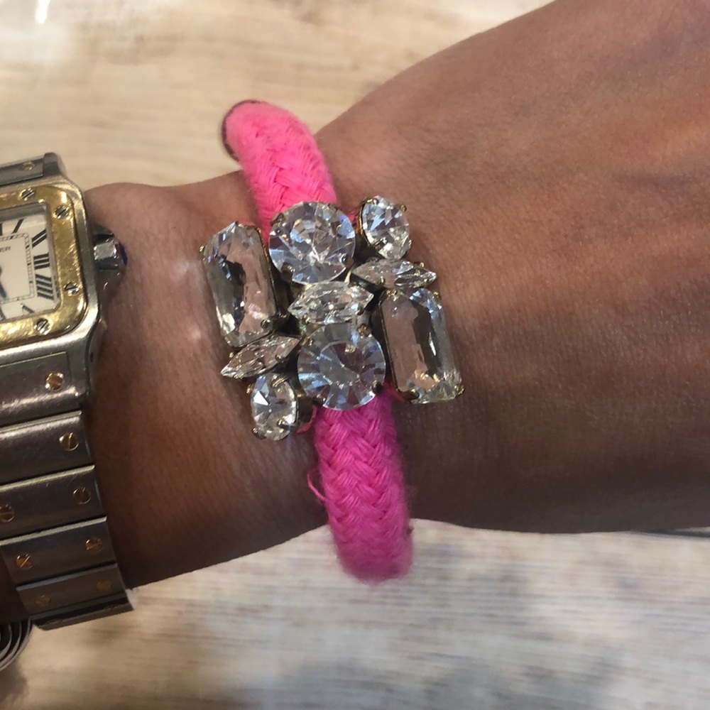 Noir Rope Bracelet in Hot Pink